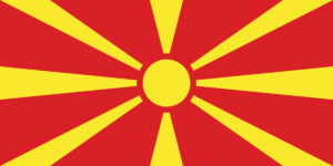 bandera de Macedonia del Norte